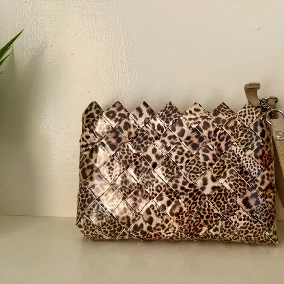 Nahui Ollin Leopard Print Wristlet - Picture 2 of 6